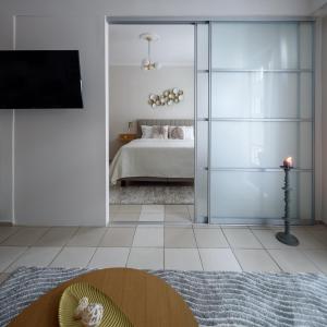 Posteľ alebo postele v izbe v ubytovaní Acropolis Exclusive Studio