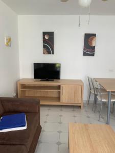 A television and/or entertainment centre at Apartamentos Maspalomas Foresta