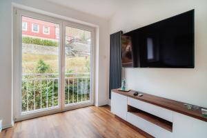 TV a/nebo společenská místnost v ubytování Hotel Hafermarkt