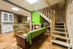 Posezení v ubytování Gran Casa Rural A Touza