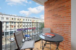 Balkón alebo terasa v ubytovaní City Break Gdańsk Rajska 8 Apartamenty