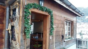 Balkón nebo terasa v ubytování Chalet Bärgblick
