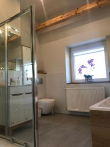 Koupelna v ubytování Apartament Słoneczna Dolina Magurki bania ruska balia ogrodowa Szczyrk-Wilkowice