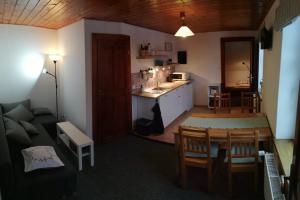 Kuchyň nebo kuchyňský kout v ubytování Hotel Večernice