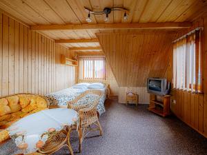 Un televizor și/sau centru de divertisment la Dom Wypoczynkowy u Gałów