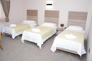 Postel nebo postele na pokoji v ubytování Hotel Intergaj Bijeljina