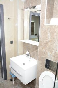 Koupelna v ubytování Hotel Intergaj Bijeljina
