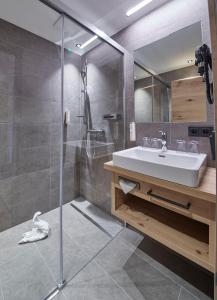 Baðherbergi á Hotel Hubertushof
