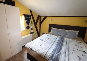 Postel nebo postele na pokoji v ubytování Ferienhaus geStRanDeT