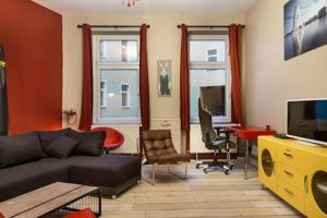 Зона вітальні в Great Apartment in Berlin Alexanderplatz