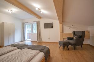 Postel nebo postele na pokoji v ubytování Nagelehof Apartment Blaser
