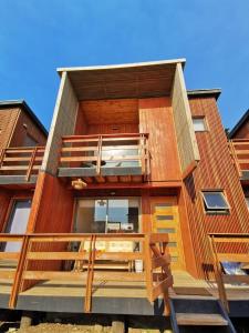 Балкон або тераса в Hermosa casa en Pichilemu, en condominio con salida al mar