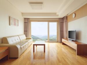 TV a/nebo společenská místnost v ubytování Gyeongju Mauna Ocean Resort