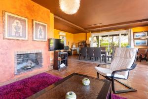 Posezení v ubytování Villa Golf Sanlucar