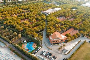 an aerial view of a resort with a pool at Salinello Village in Tortoreto Lido