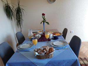 Morgenmad for gæster der bor på Magnolija