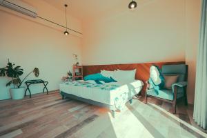 Giường trong phòng chung tại Shark B&B