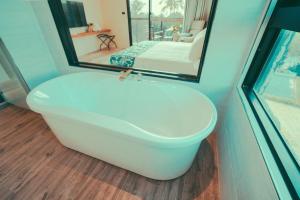 Phòng tắm tại Shark B&B