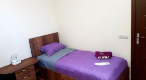 Ένα ή περισσότερα κρεβάτια σε δωμάτιο στο Guest house Jangulashvili