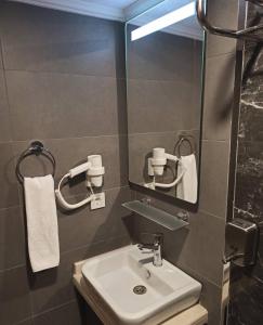 Koupelna v ubytování Cadde Suite Bakırköy
