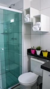 Ванная комната в Smart Brás - Equipado - Centro de compras SP - Perto do Bom Retiro, Brás e 25 março