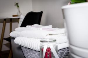 Postel nebo postele na pokoji v ubytování Apartmány u Kotačků