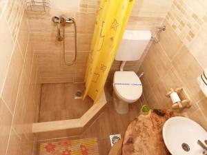 Koupelna v ubytování Apartmani Žuti Leptir
