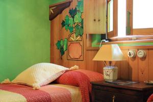 Postel nebo postele na pokoji v ubytování Casas Rurales Pradina I y II