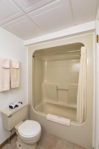 Ett badrum på Crown Resorts at Silverwoods