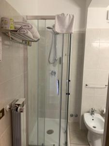Kúpeľňa v ubytovaní Albergo Parco Gran Sasso