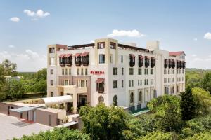 an aerial view of a building at Ramada by Wyndham Islamabad in Islamabad