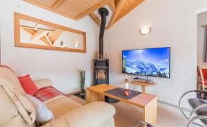TV a/nebo společenská místnost v ubytování Chalet Millennium