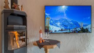 TV a/nebo společenská místnost v ubytování Chalet Millennium
