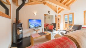 TV a/nebo společenská místnost v ubytování Chalet Millennium