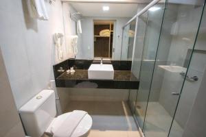 Koupelna v ubytování Tambaqui Praia Hotel