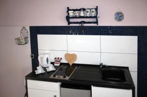 Kuchyň nebo kuchyňský kout v ubytování Apartments ABA Zagreb