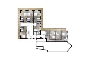 Plan piętra w obiekcie Gurglhof Apartmenthaus