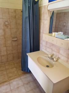 A bathroom at Opal Inn Hotel, Motel, Caravan Park