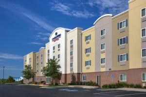 a rendering of the front of a hotel at Candlewood Suites Indianapolis Northwest, an IHG Hotel in Indianapolis