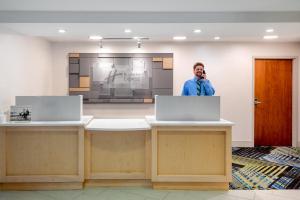 The lobby or reception area at Holiday Inn Express Chapel Hill, an IHG Hotel