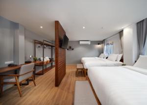 P2 Wood Loft客房内的一张或多张床位