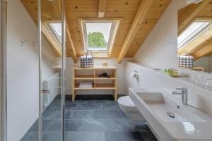 Koupelna v ubytování Schlegelhof