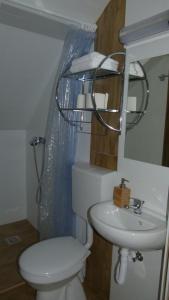 A bathroom at Duna Dráva Vendégház