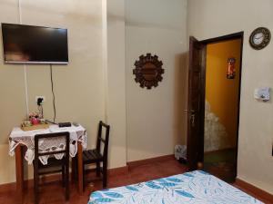 TV o dispositivi per l'intrattenimento presso Hostal Mi lugar Vintage