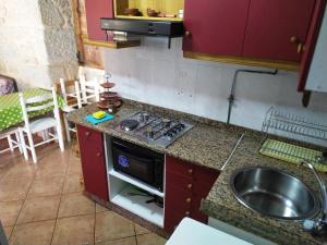 Nhà bếp/bếp nhỏ tại Apartamentos Turísticos Casa dos Pulidos