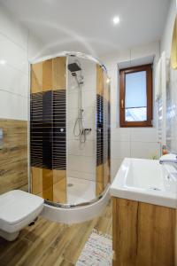 Kúpeľňa v ubytovaní Apartamenty na Galicówce