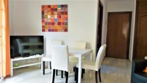 A seating area at APT ALCAZABA by Malaga Picasso Rentals Selection