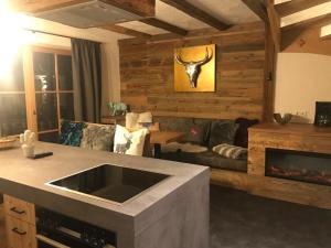 Istumisnurk majutusasutuses Sieglhub Chalets - Appartements - Hotel