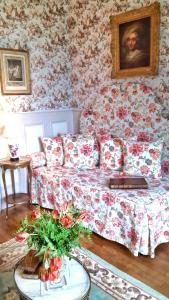 Posezení v ubytování Château de Chantore