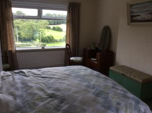 a bedroom with a bed and a window at Hallmount House - Belfast in Belfast